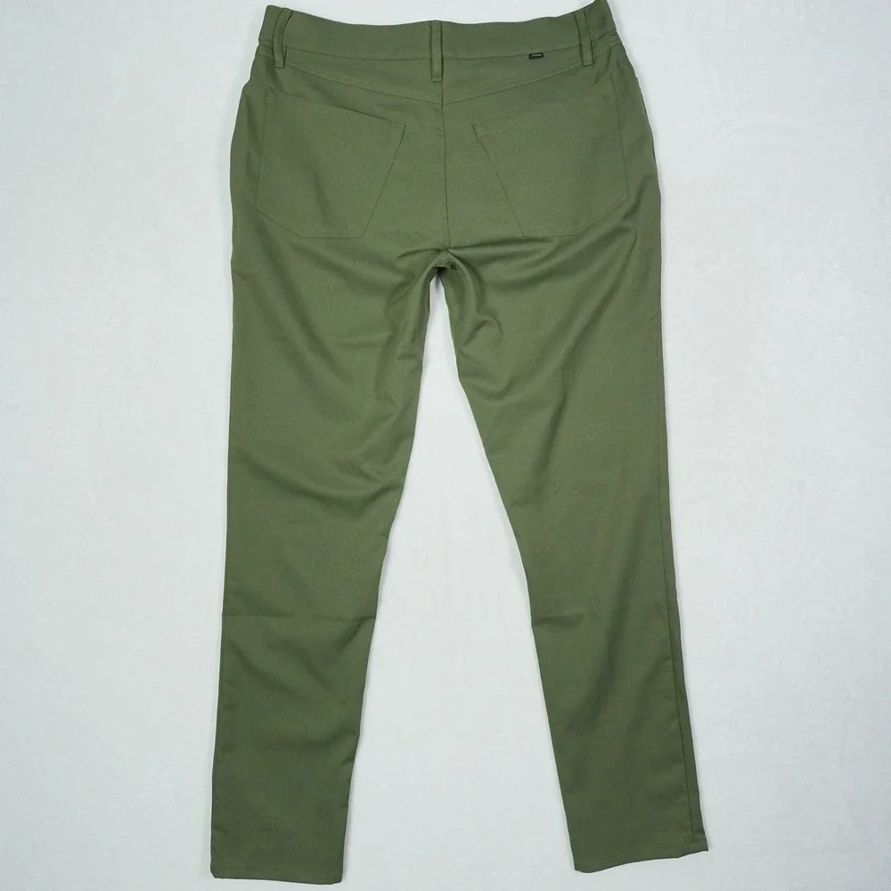 Polo Ralph Lauren Performance Mens 33x32 Olive Green 5-Pocket Slim Pants Stretch